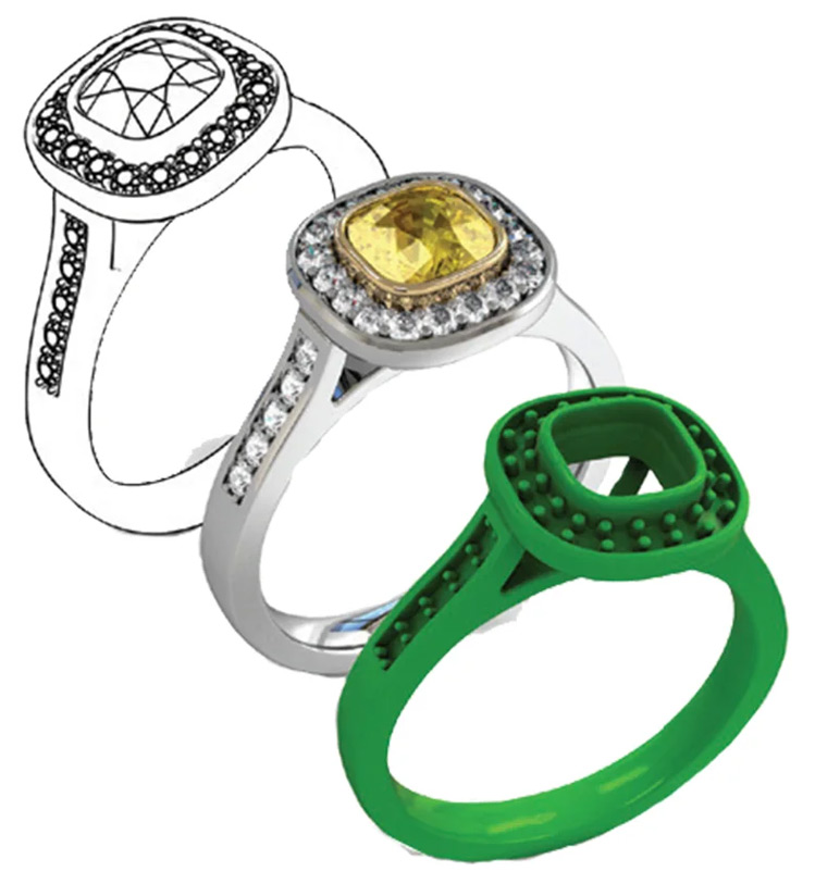 Hockley Mint Halo rings